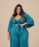 Cropped Romana - Azul Aqua