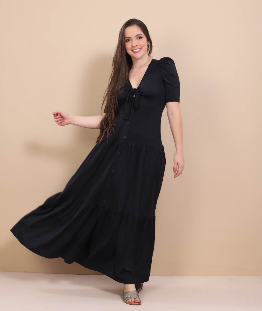 Túnica Maria - Preto