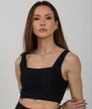 Top Amanda- Preto canelado