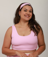 Top Dupla Face Malu - Rosa/OffWhite