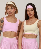 Top Malu Dupla face - Rosa/OffWhite