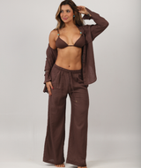 Calça Camila - Linho Café