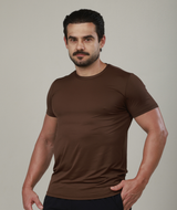 Camiseta Microperfurado Igor  - Café