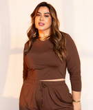 Cropped Luana - Coffe