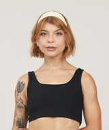Top Dupla Face Malu - Preto/Off White