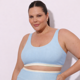 Top Jade - Azul Candy Canelado