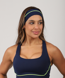 Faixa de Cabelo – Azul Marinho/Verde Neon
